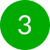 Green circle with the number three.