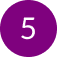 Purple circle with white number five.
